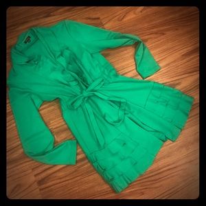Jelly green Cupid ruffle jacket